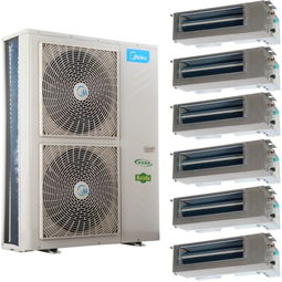 美的MDVH-V160W SN1 611 E1 四室两厅140-160㎡家庭中央空调经济型一拖六套装解析